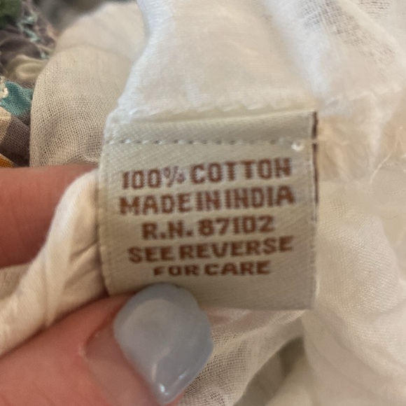 Magazine Floral Print Strapless Maxi Dress / Size Large - Picture 11 of 11